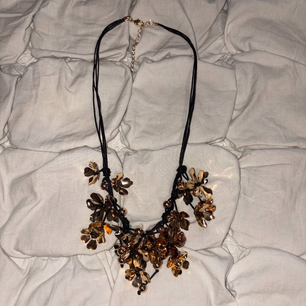 Free People Midnight Flora Statement Necklace